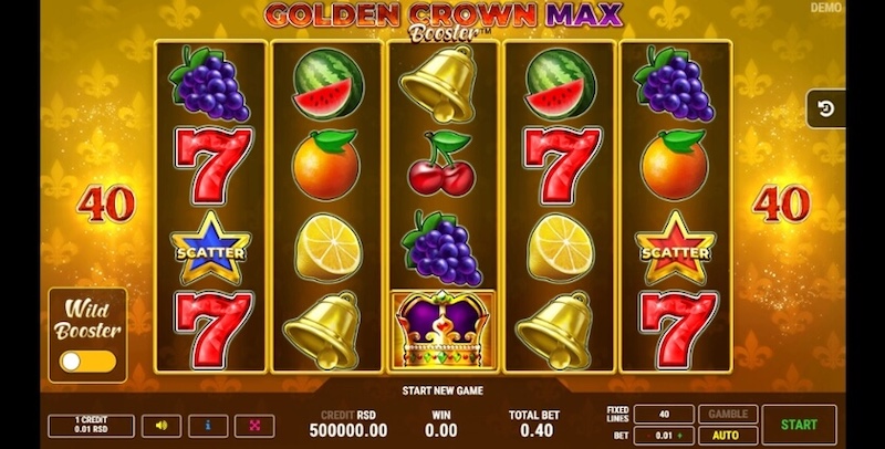 Golden Crown Max Booster Slot Oyunu