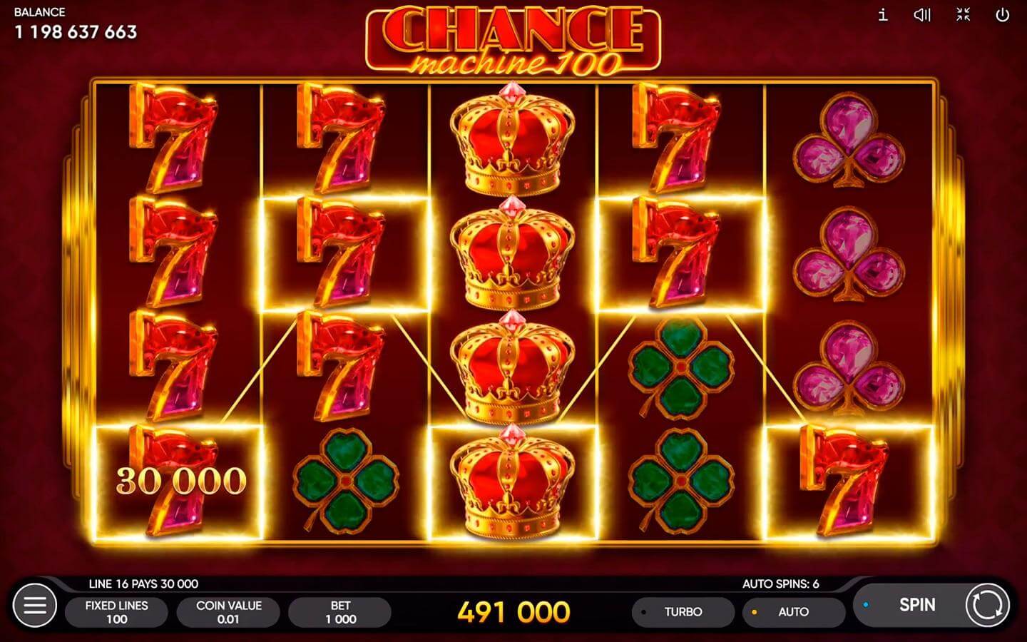 Chance Machine 100 Slot Oyunu
